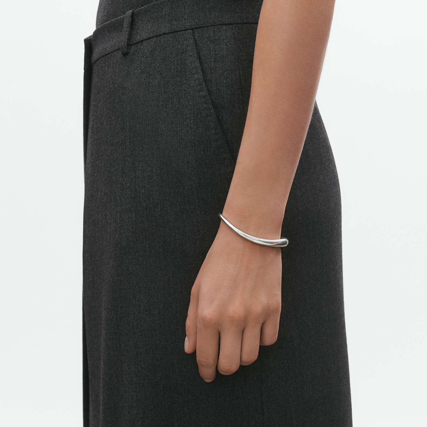 Offspring Sterling Silver Open Bangle