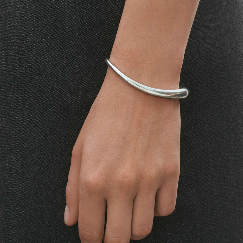 Georg Jensen Offspring Sterling Silver Open Bangle - Berry's Jewellers
