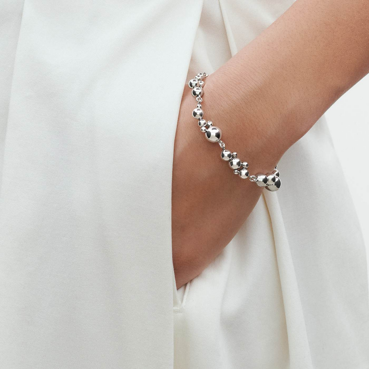 Georg Jensen Moonlight Grapes Sterling Silver Bracelet - Berry's Jewellers
