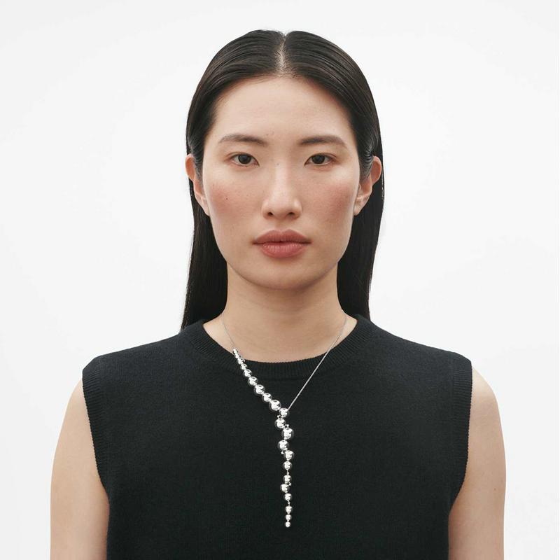 Moonlight Grapes Silver Necklace