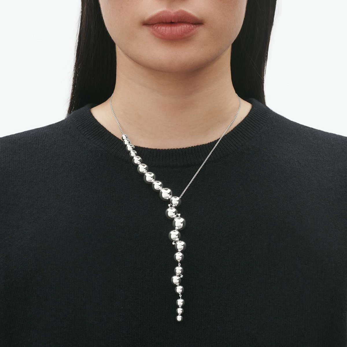 Georg Jensen Moonlight Grapes Silver Necklace - Berry's Jewellers