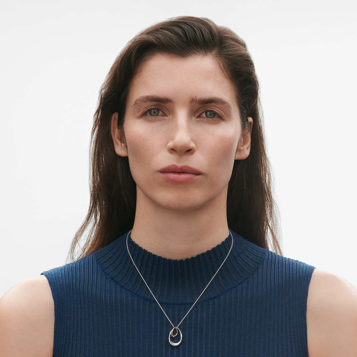 Offspring Sterling Silver & 18ct Rose Gold Pendant