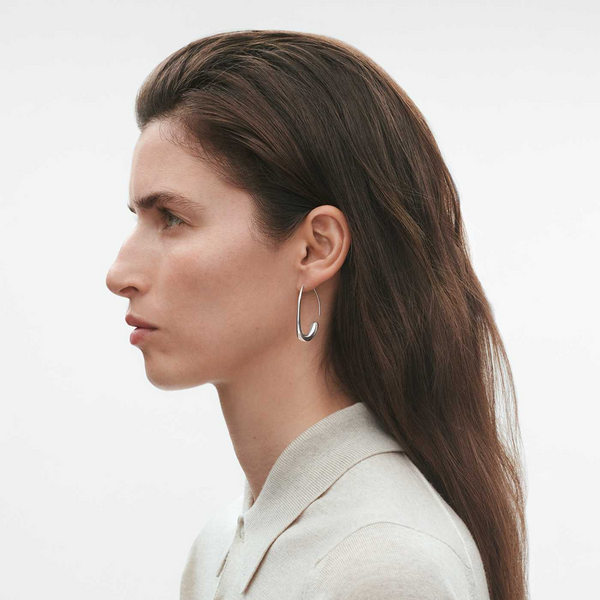 Georg Jensen Sterling Silver Offspring Ear Hoop Earrings - Berry's Jewellers