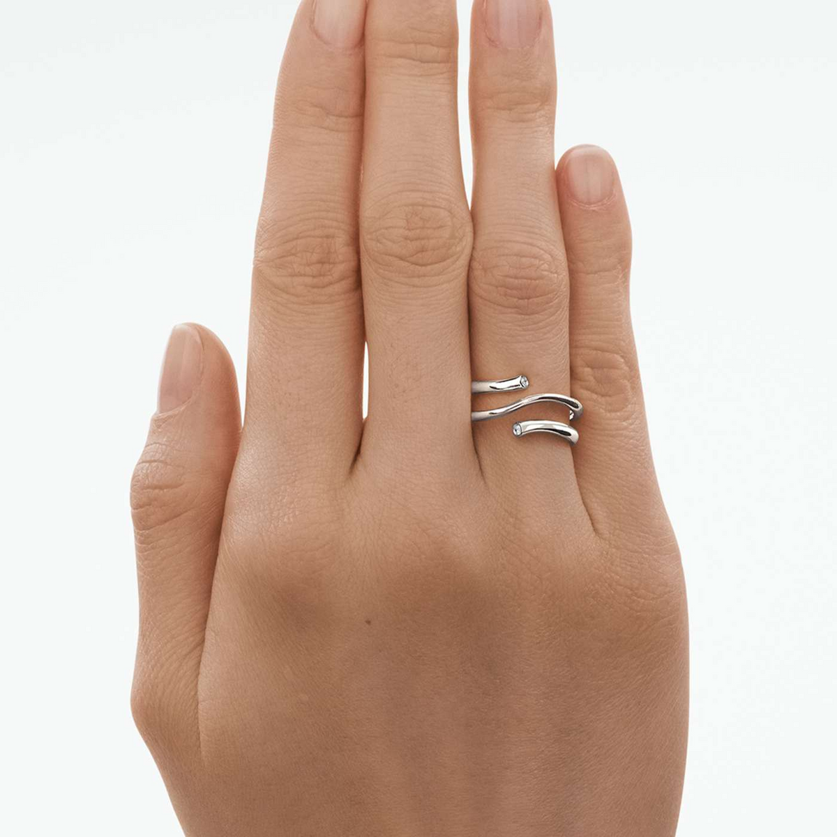 Georg Jensen Magic 18ct White Gold Diamond Set Ring - Berry's Jewellers