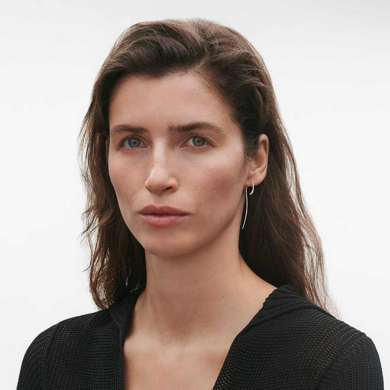 Mercy Sterling Silver Long Drop Earrrings