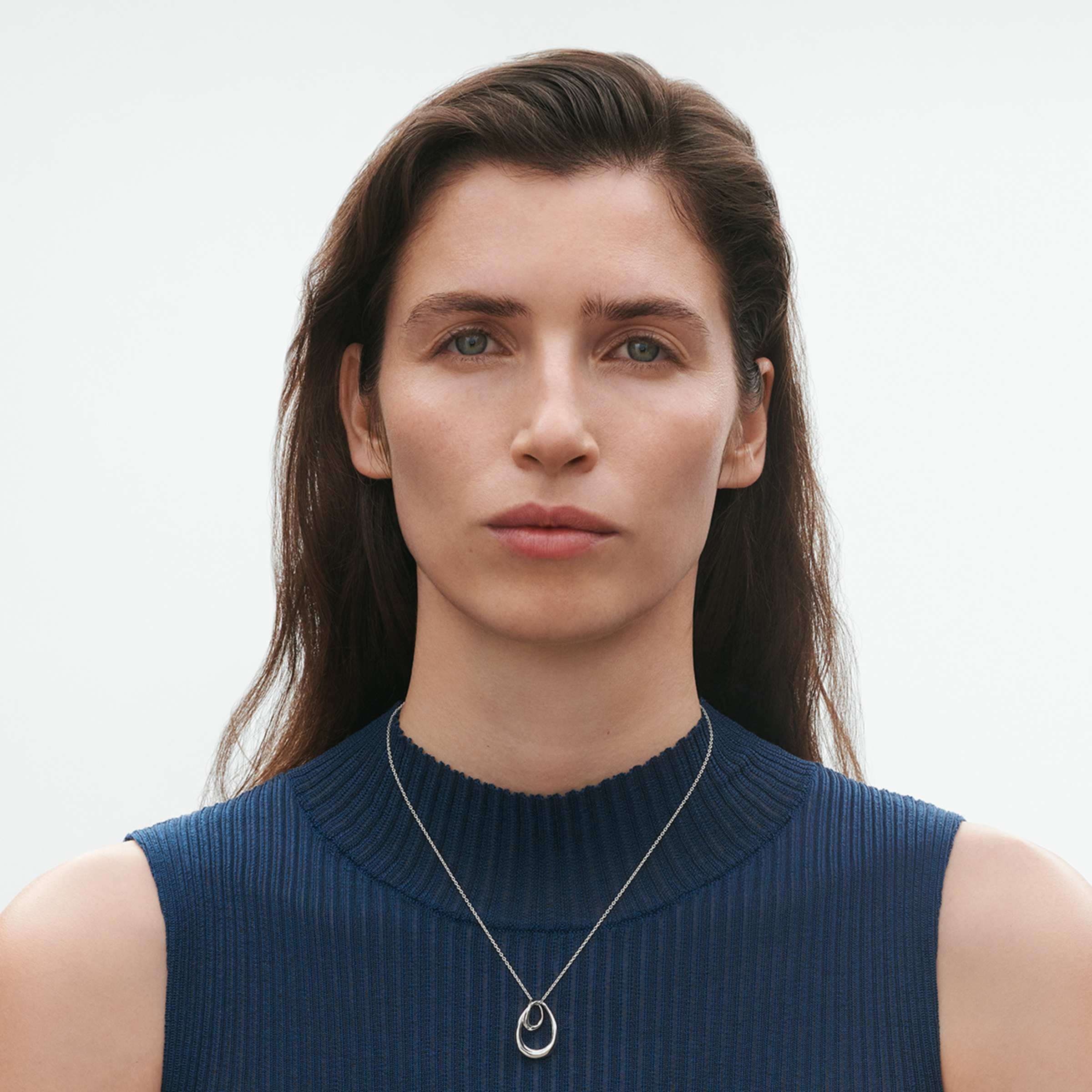 Georg Jensen Offspring Sterling Silver Large Pendant - Berry's Jewellers