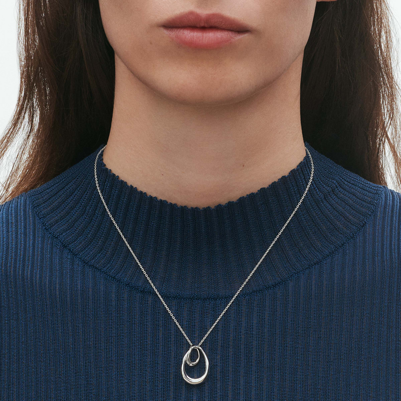 Georg Jensen Offspring Sterling Silver Large Pendant - Berry's Jewellers