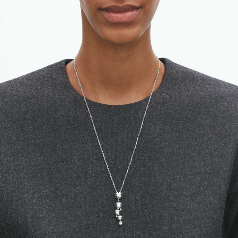 Georg Jensen Moonlight Grapes Silver Pendant - Berry's Jewellers