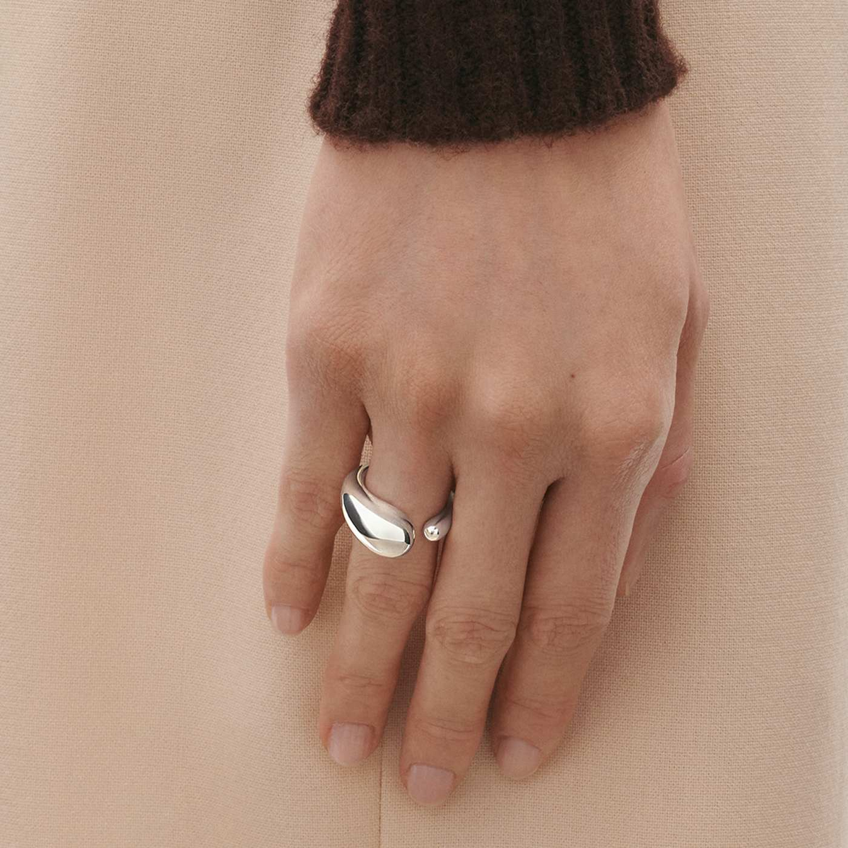 Georg Jensen Mercy Sterling Silver Large Ring - Berry's Jewellers
