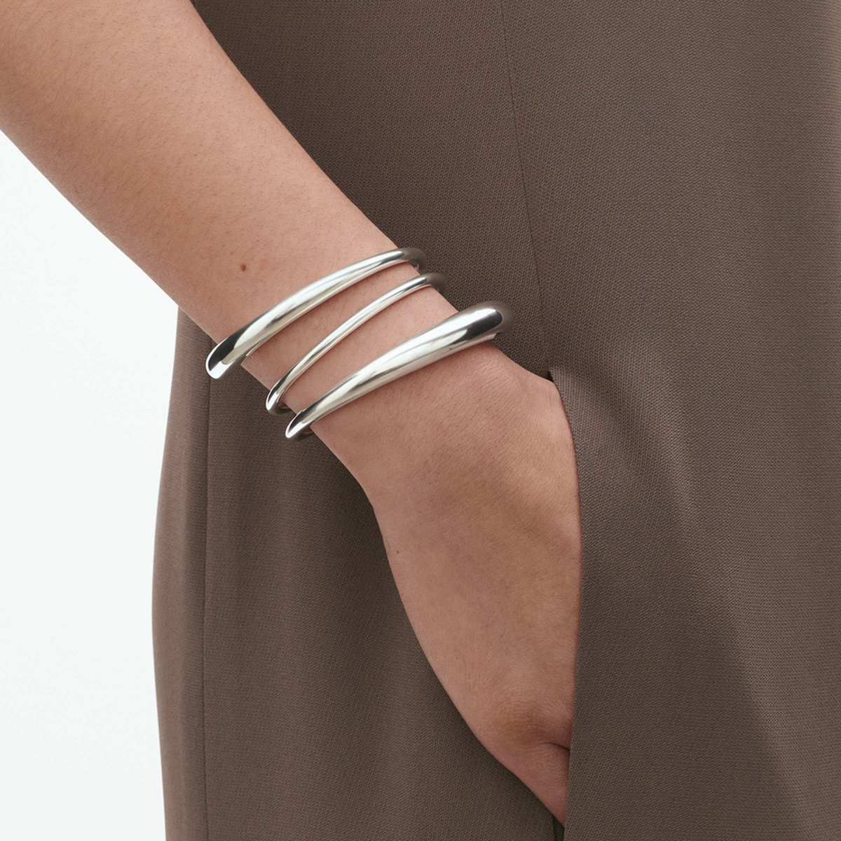Georg Jensen Mercy Silver Bangle - Berry's Jewellers