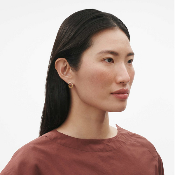 Georg Jensen Mercy 18ct Yellow Gold Diamond Set Earrings - Berry's Jewellers