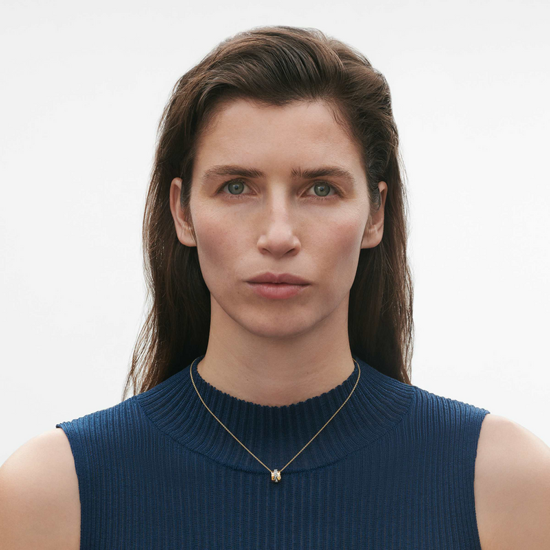 Georg Jensen Fusion 18ct Gold Pave Diamond Set Pendant - Berry's Jewellers