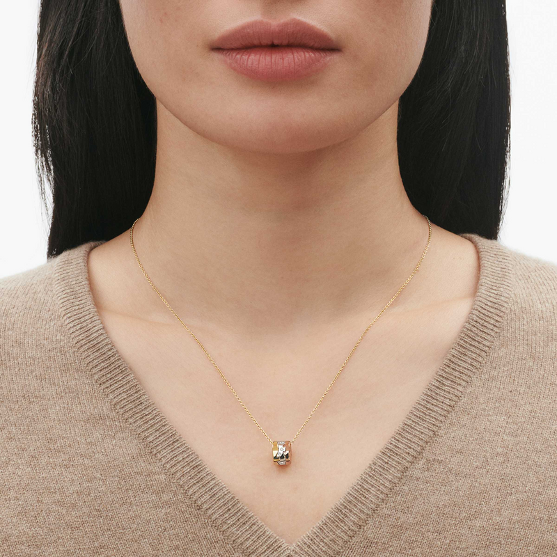 Georg Jensen Fusion 18ct Gold Diamond Set Pendant - Berry's Jewellers