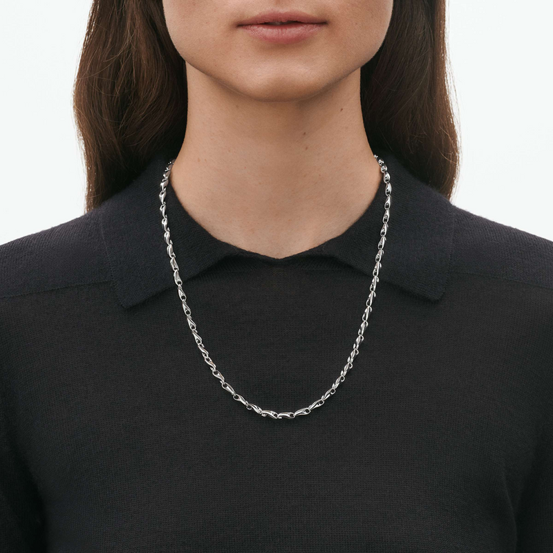 Georg Jensen Reflect Silver Necklace - Berry's Jewellers
