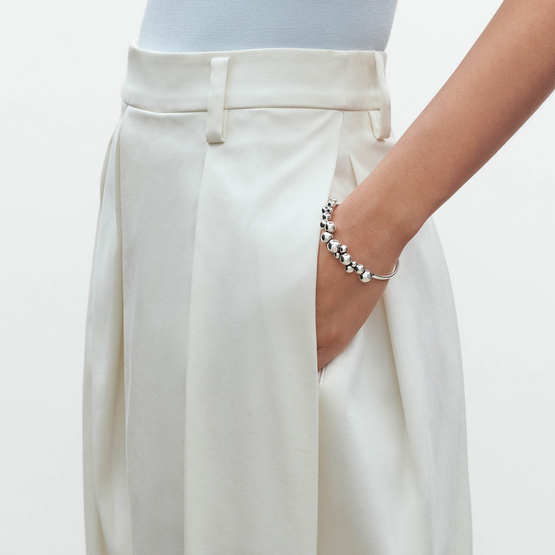 Moonlight Grapes Silver Bangle