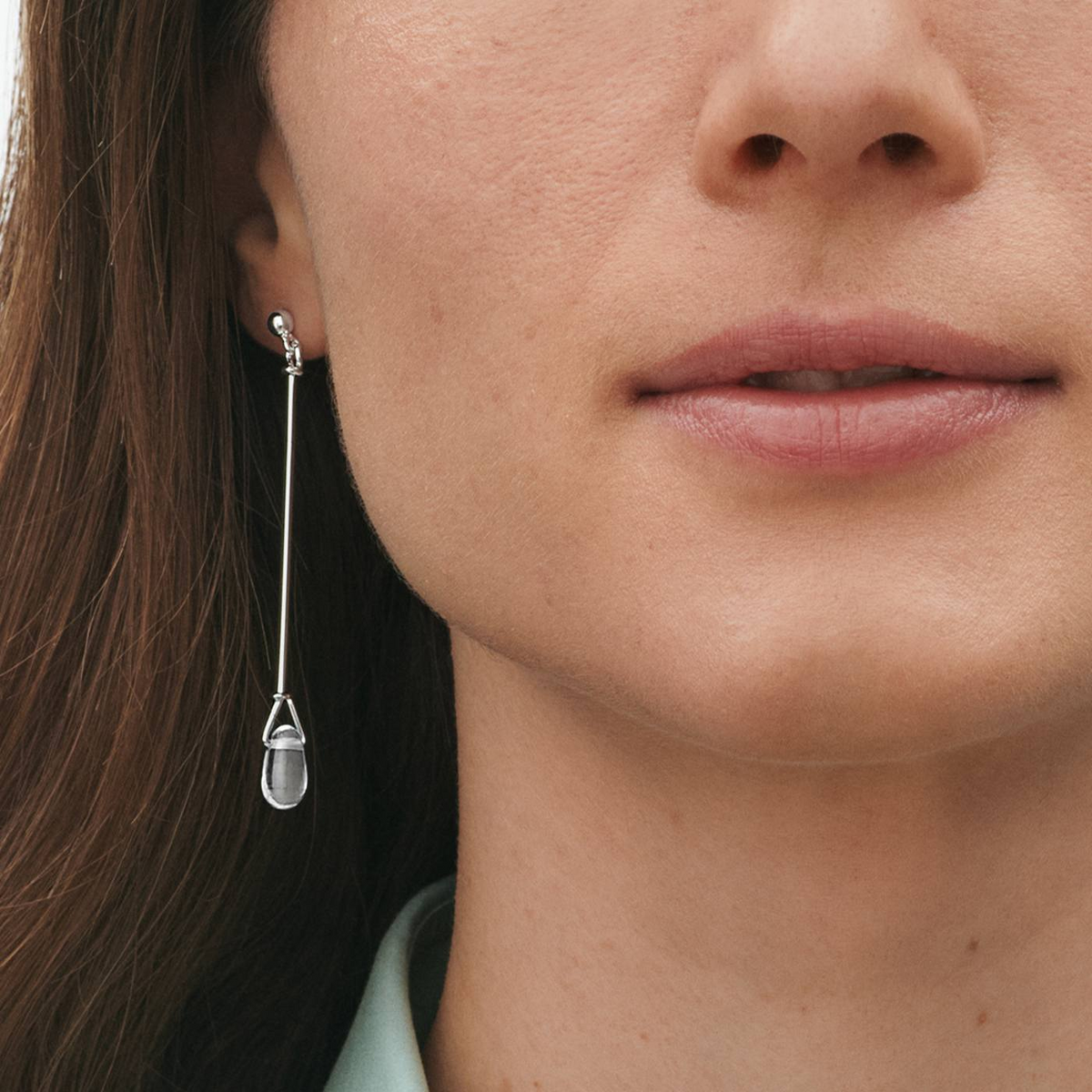 Georg Jensen Vivianna Torun Rock Crystal Drop Earrings - Berry's Jewellers