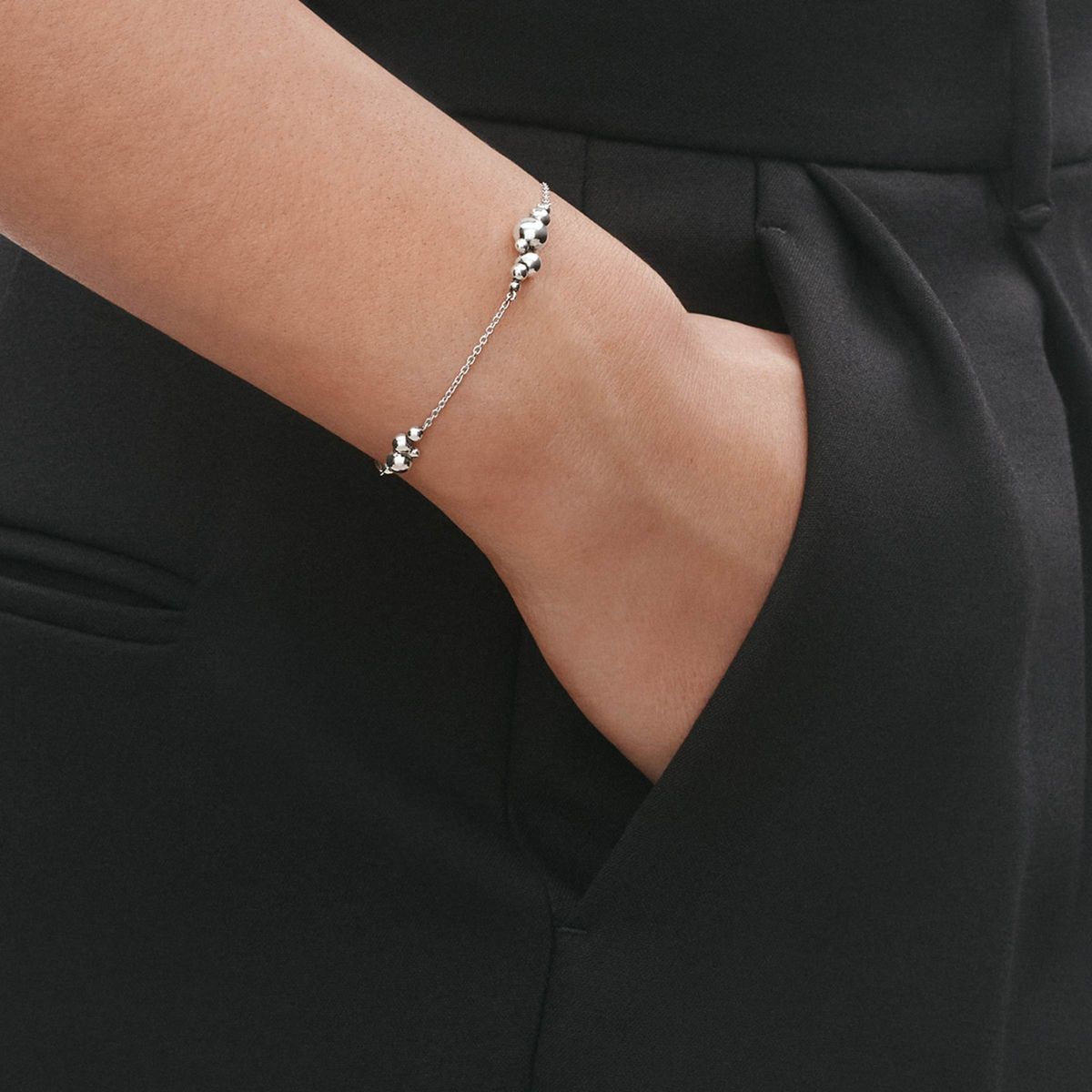 Georg Jensen Moonlight Grapes Silver Chain Bracelet - Berry's Jewellers