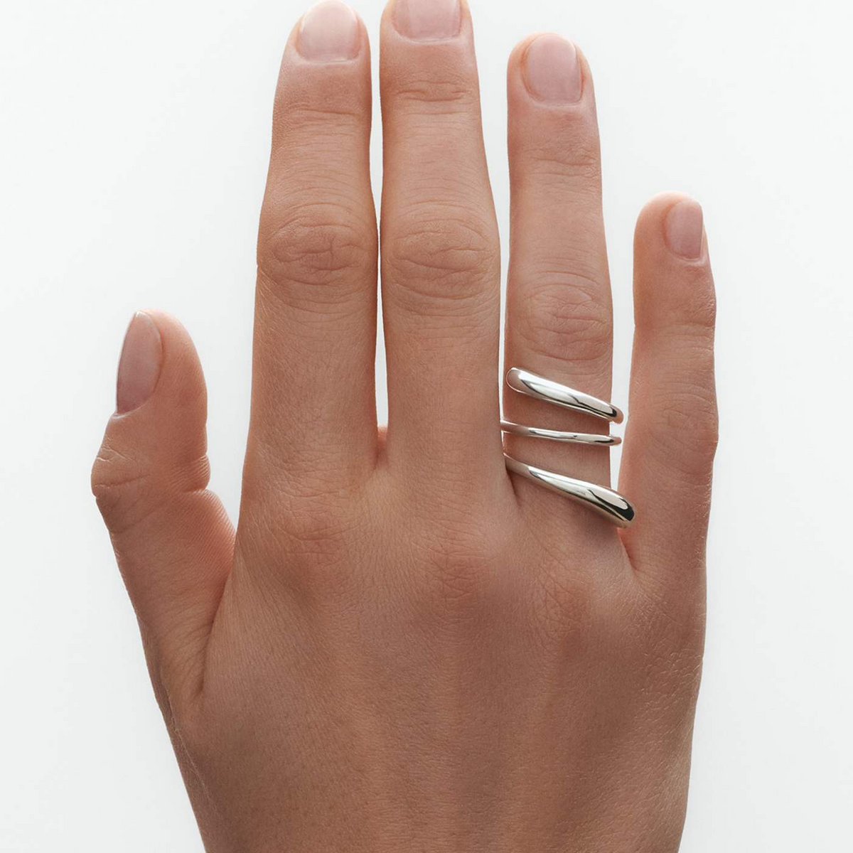 Georg Jensen Mercy Silver Twist Ring - Berry's Jewellers