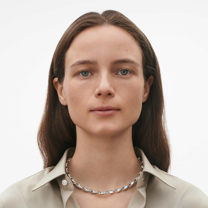Georg Jensen Reflect Sterling Silver Medium Necklace - Berry's Jewellers