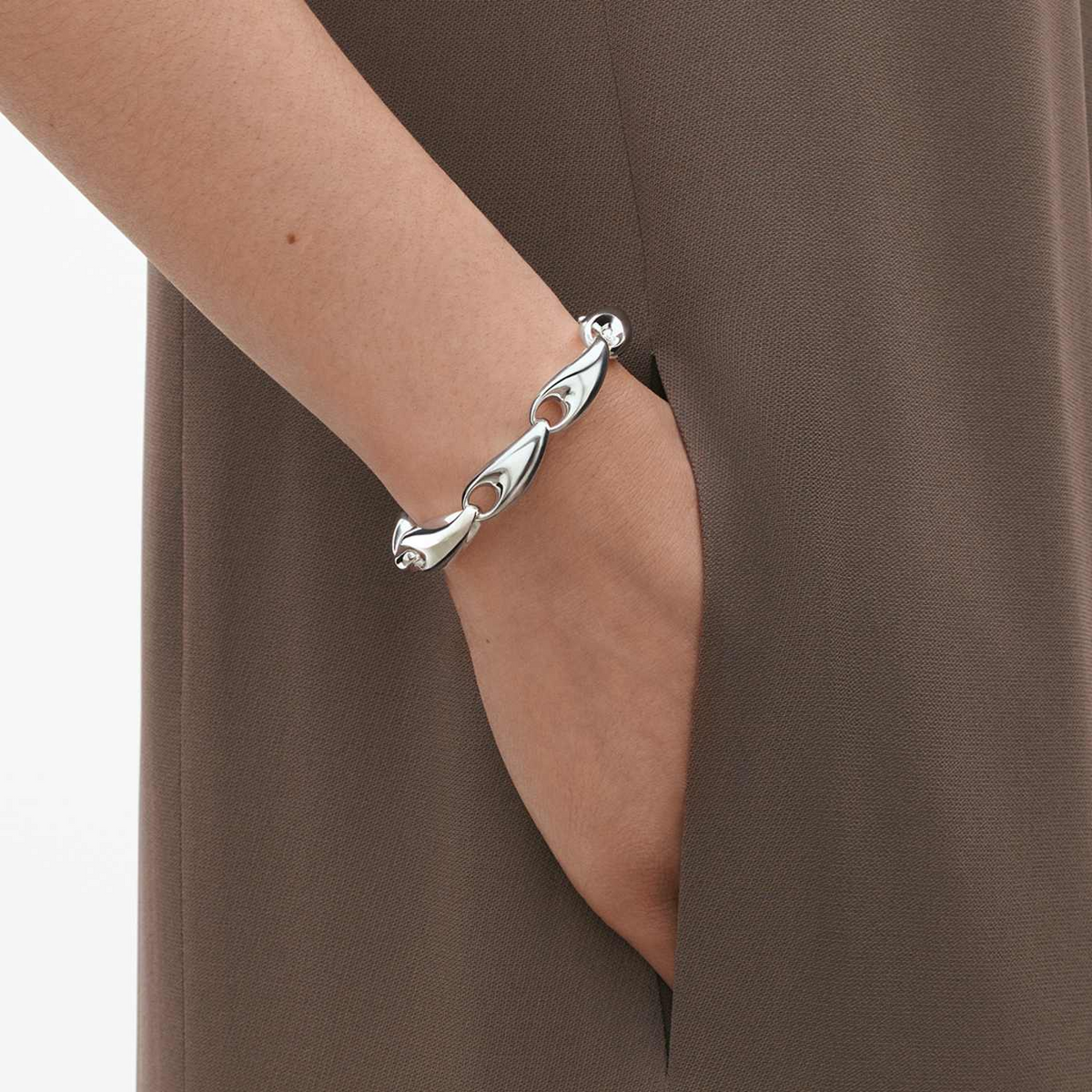 Georg Jensen Reflect Link Sterling Silver Bracelet - Berry's Jewellers