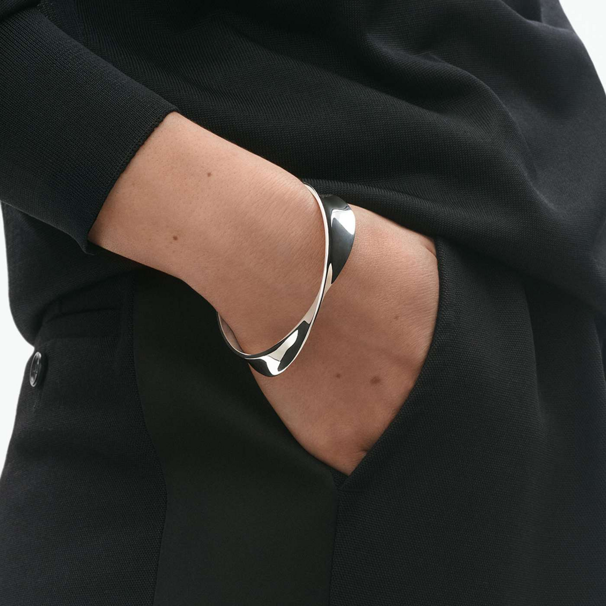 Georg Jensen Mobius Sterling Silver Bangle - Berry's Jewellers