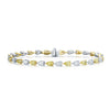 Berry's 18ct Yellow And White Gold Pear Cut Diamond Bracelet - Berry's Jewellers