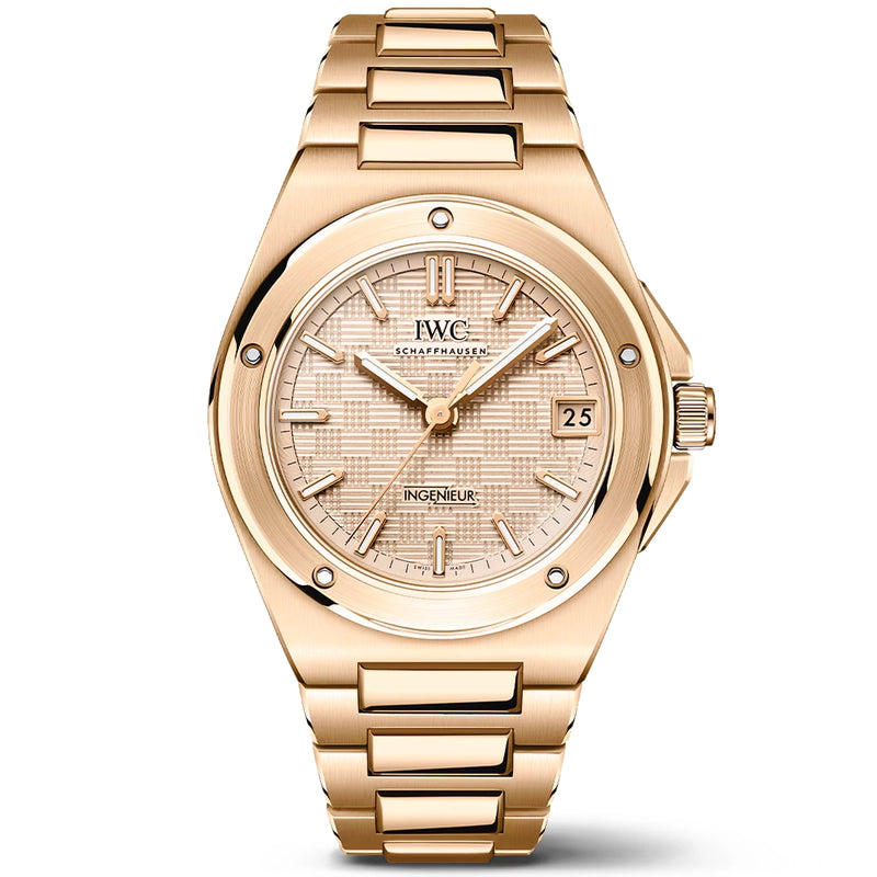IWC Schaffhausen Ingenieur Automatic 35mm 18ct Rose Gold Bracelet Watch - Berry's Jewellers