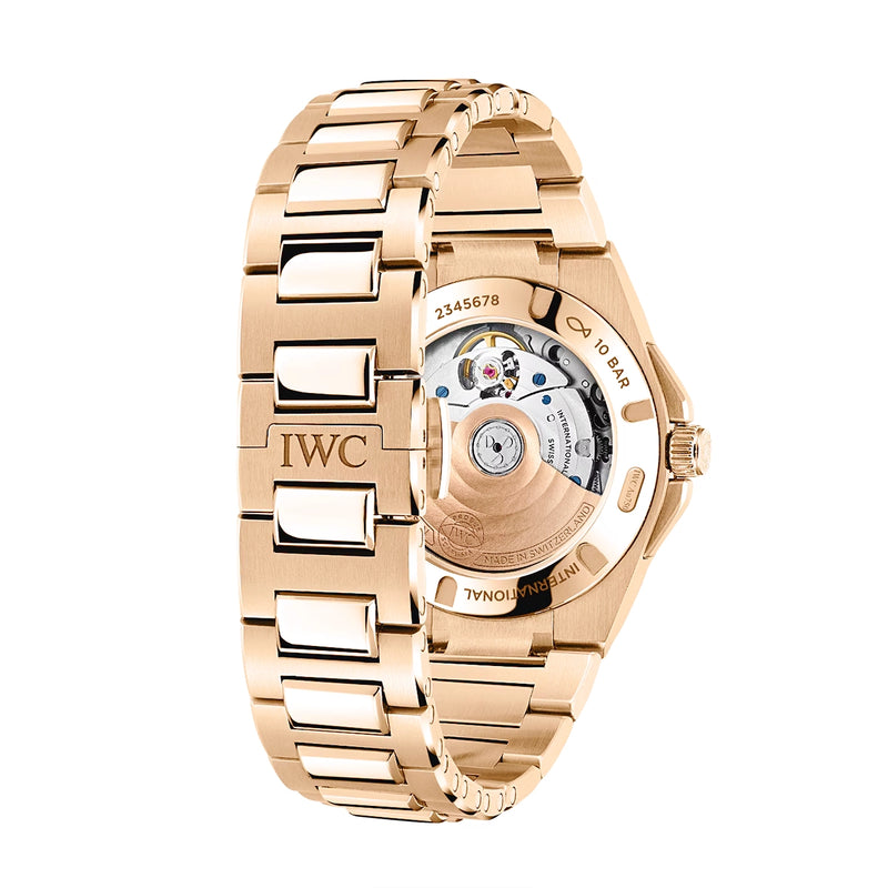 IWC Schaffhausen Ingenieur Automatic 35mm 18ct Rose Gold Bracelet Watch - Berry's Jewellers