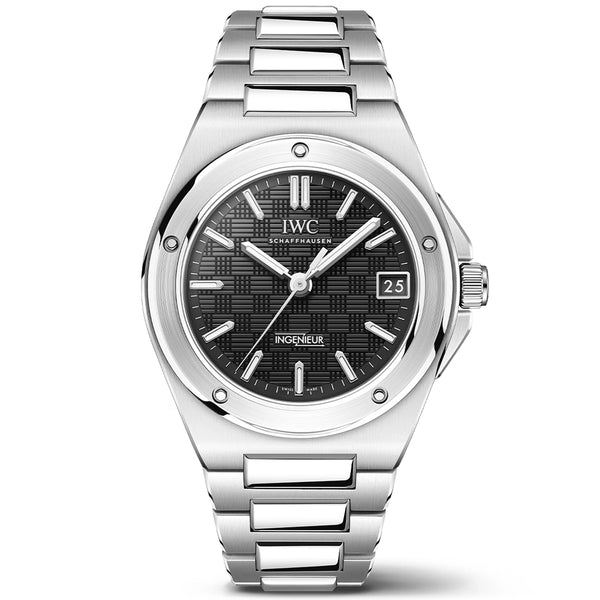 IWC Schaffhausen Ingenieur Automatic 35mm Black Dial Bracelet Watch - Berry's Jewellers