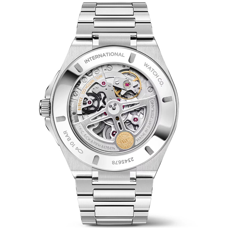 IWC Schaffhausen Ingenieur Perpetual Calendar 41mm Blue Dial Mens Bracelet Watch - Berry's Jewellers