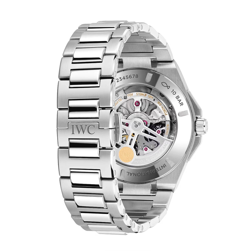 IWC Schaffhausen Ingenieur Perpetual Calendar 41mm Blue Dial Mens Bracelet Watch - Berry's Jewellers