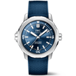 IWC Schaffhausen Aquatimer 42mm Blue Dial Men's Automatic Rubber Strap Watch - Berry's Jewellers