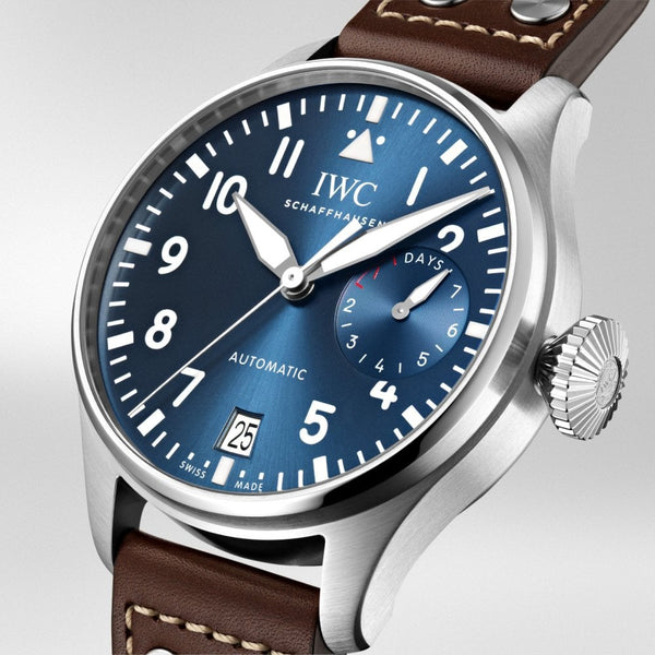 IWC Schaffhausen Big Pilot's Le Petit Prince Edition 46mm Blue Dial Men's Watch - Berry's Jewellers