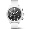 IWC Schaffhausen Pilot's Top Gun 'Lake Tahoe' 44.5mm White Ceramic Chronograph Watch - Berry's Jewellers