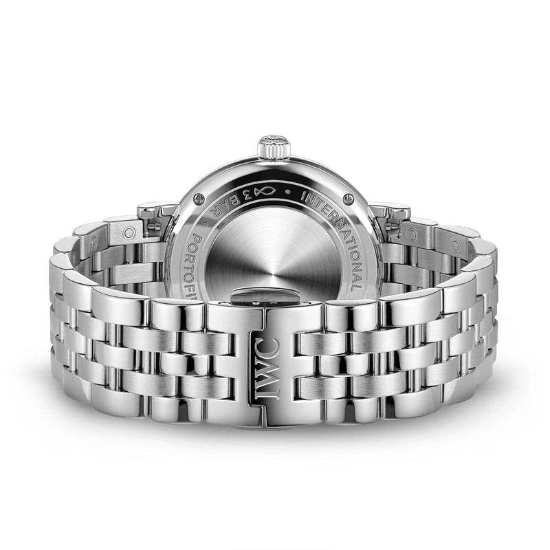 IWC Schaffhausen Portofino 34mm Blue Diamond Dial Ladies Bracelet Watch - Berry's Jewellers