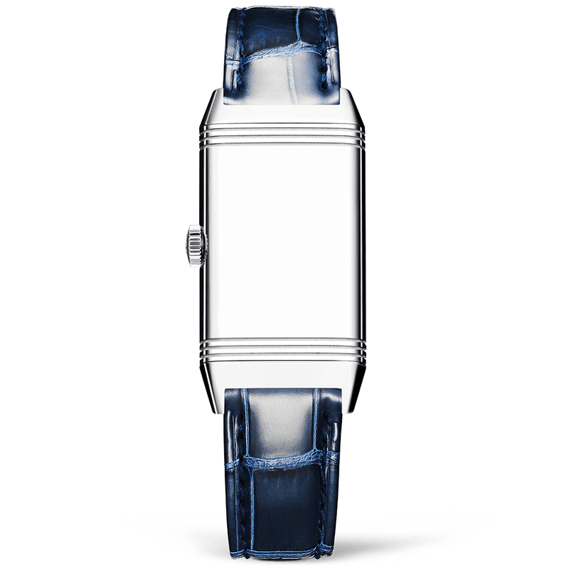 Jaeger-LeCoultre Reverso One Diamond Set Bezel & Silver Dial Leather Strap Watch - Berry's Jewellers