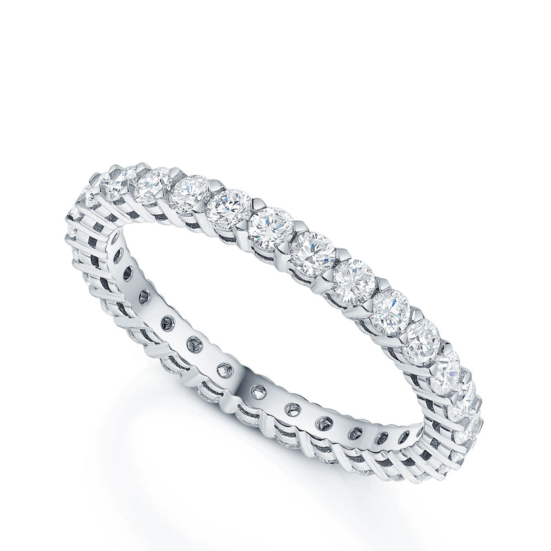 Berry's Platinum Round Brilliant Cut Diamond Full Eternity Ring - Berry's Jewellers
