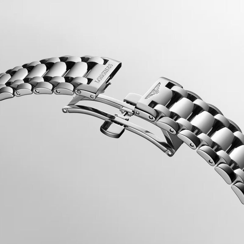 PrimaLuna 34mm Steel Ladies Automatic Bracelet Watch