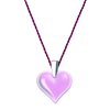 Lalique Amoureuse Beaucoup Lilac Crystal Heart Necklace - Berry's Jewellers