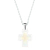 Lalique Amoureuse Passion Opalescent Crystal Cross Pendant - Berry's Jewellers
