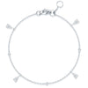 Berry's 18ct White Gold Pear & Round Brilliant Cut Diamond Bracelet - Berry's Jewellers