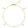 Berry's 18ct Yellow Gold Pear & Round Brilliant Cut Diamond Bracelet - Berry's Jewellers