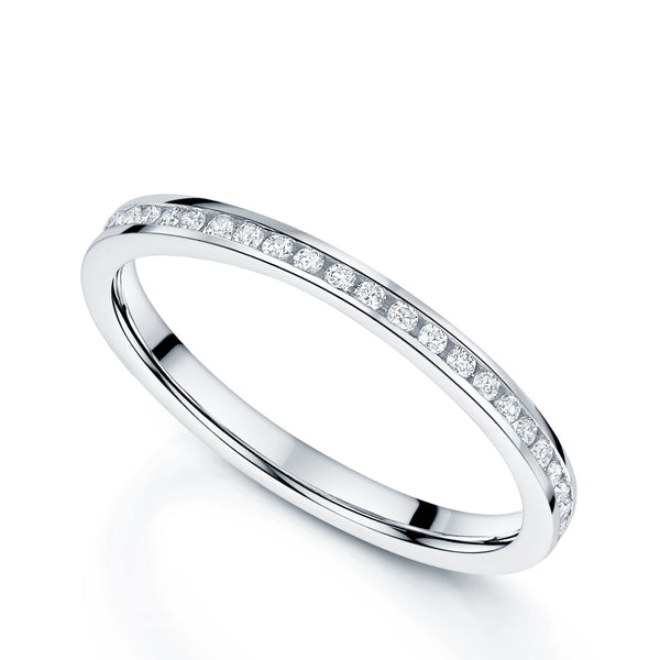 Berry's Platinum Round Brilliant Diamond Full Eternity Ring - Berry's Jewellers
