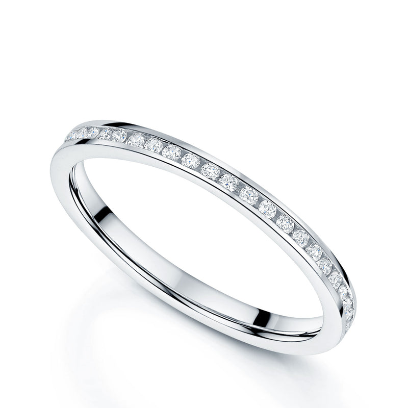 Berry's Platinum Round Brilliant Diamond Full Eternity Ring - Berry's Jewellers
