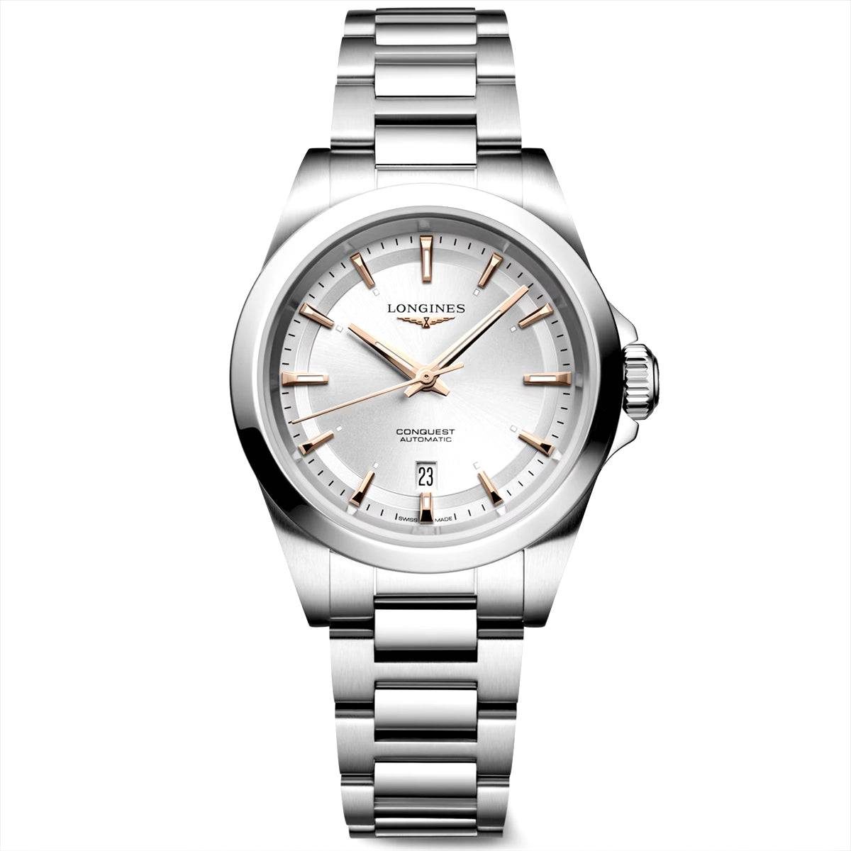 Rose Dial Automatic Bracelet Watch - Berry's Jewellers