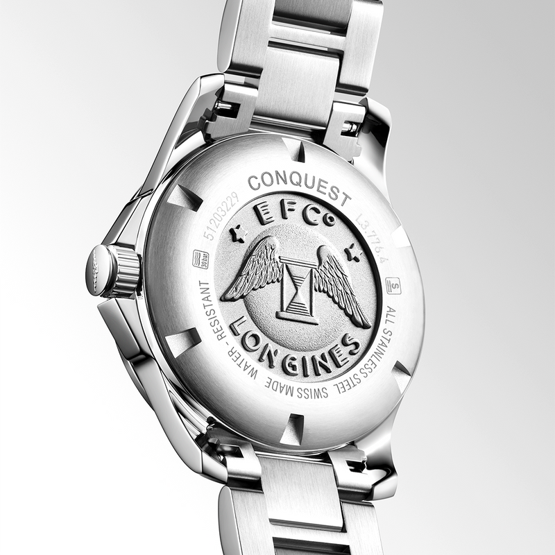 Conquest 39mm Blue Dial Automatic Bracelet Watch