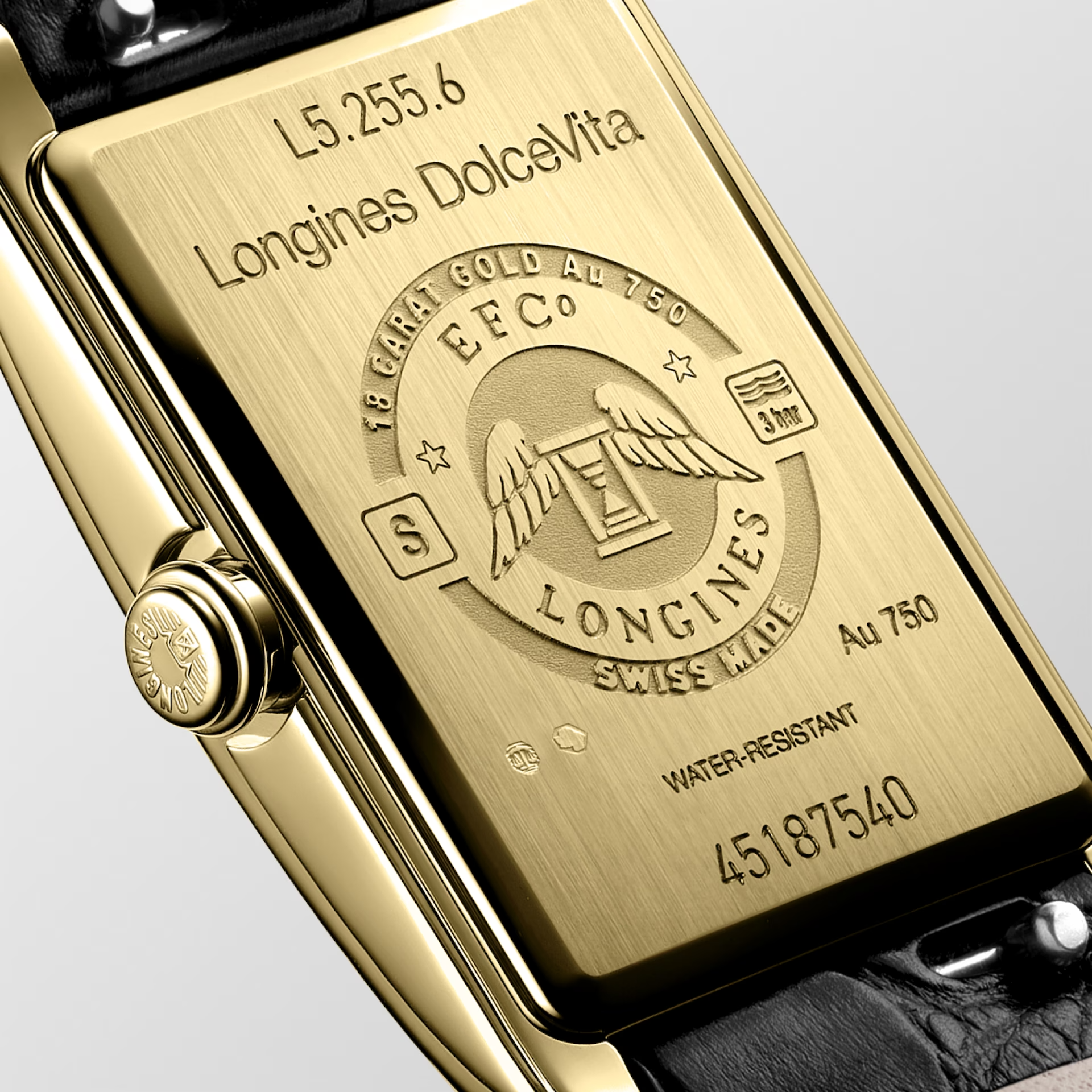 DolceVita 18ct Yellow Gold Quartz Strap Watch