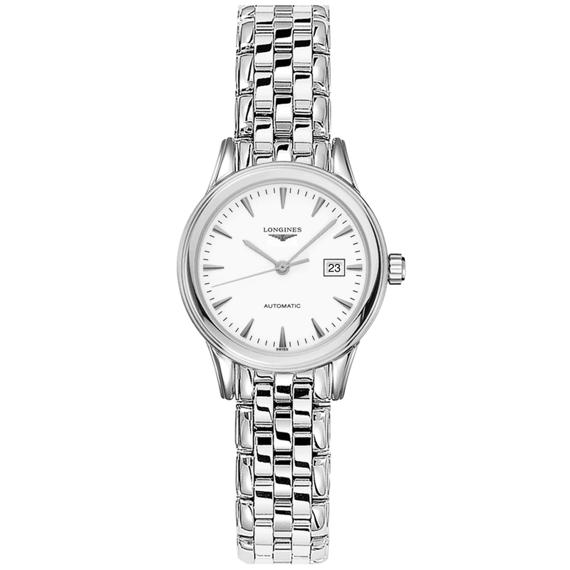 Longines Flagship 30mm White Dial Stainless Steel Bracelet Watch - Berry's Jewellers