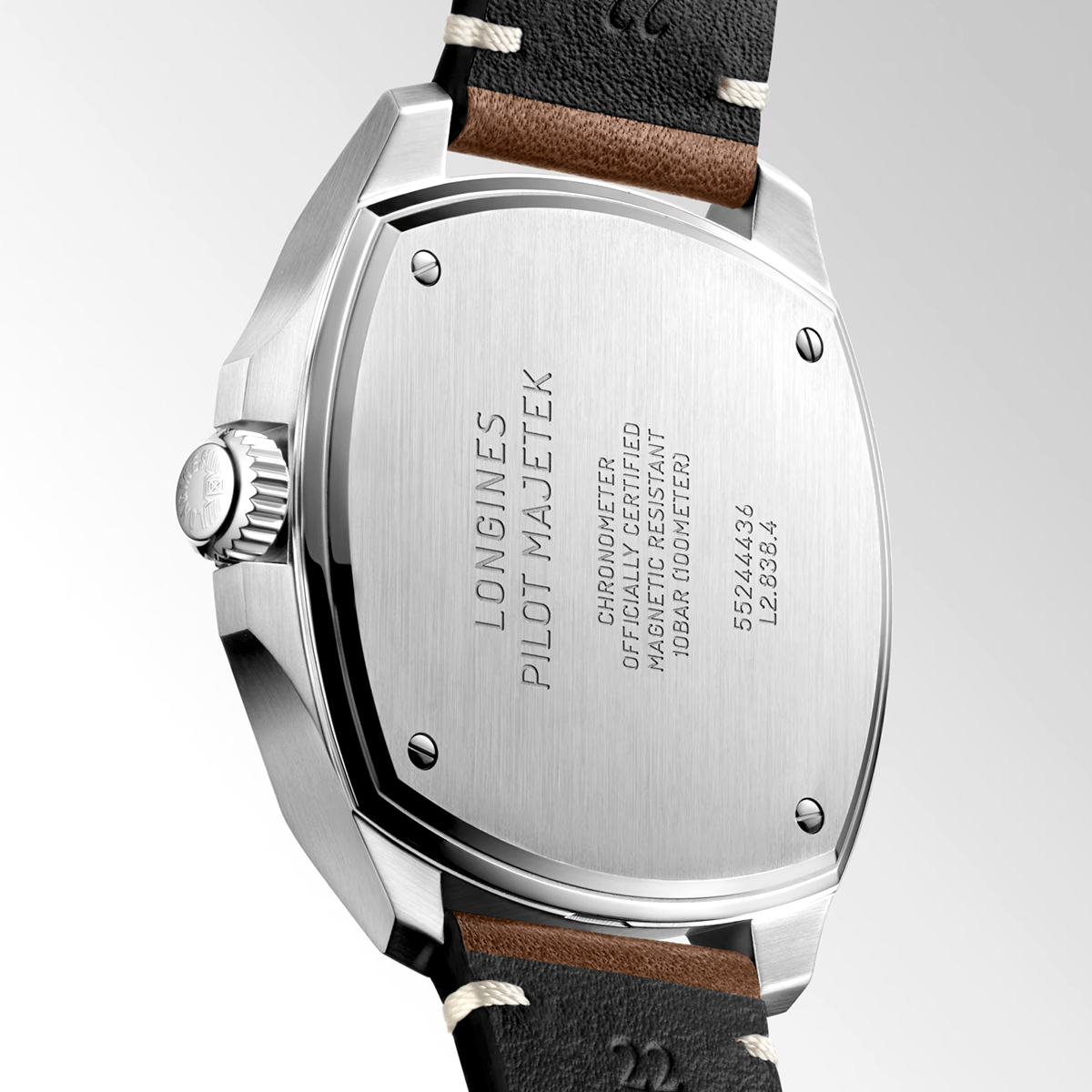 Longines Heritage  43mm Majetek Box Edition Leather Strap Watch 1 - Berry's Jewellers