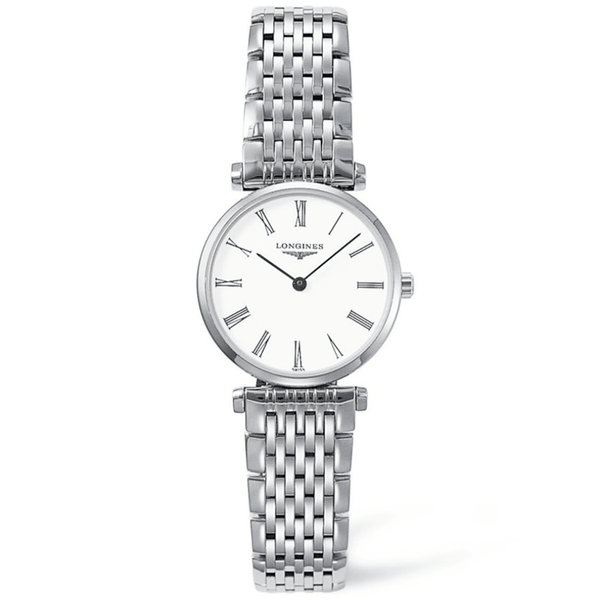 Longines La Grande Classique de Longines 24mm White Roman Dial Ladies Watch - Berry's Jewellers